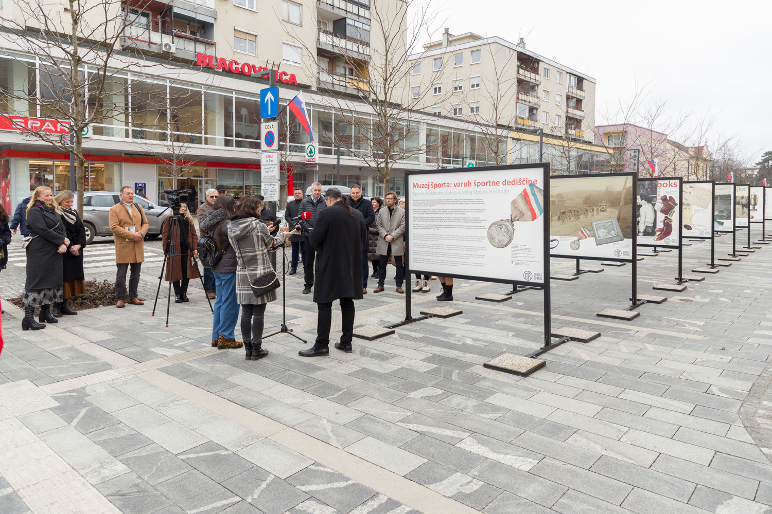 Prizor iz odprtja razstave Varuh športne dediščine v Murski Soboti 2026